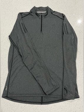 Adidas Men's Response Running Long Sleeve Quarter Zip W/ Climate Technology Sz M